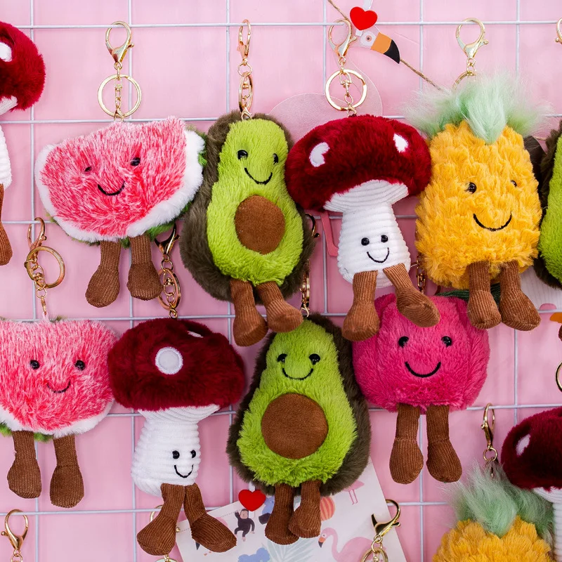 Kawaii Авокадо Фрукты плюшевая игрушка милый завод чучела кукла сосна яблоко гриб арбуз яблоко мягкая игрушка брелок подарок на день рождения детей