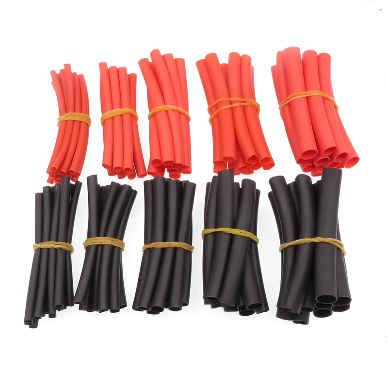 110pcs/lot Heat Shrink Tube with Glue 3:1 Waterproof Insulation Seal pipe Wrap Wire Cable tube