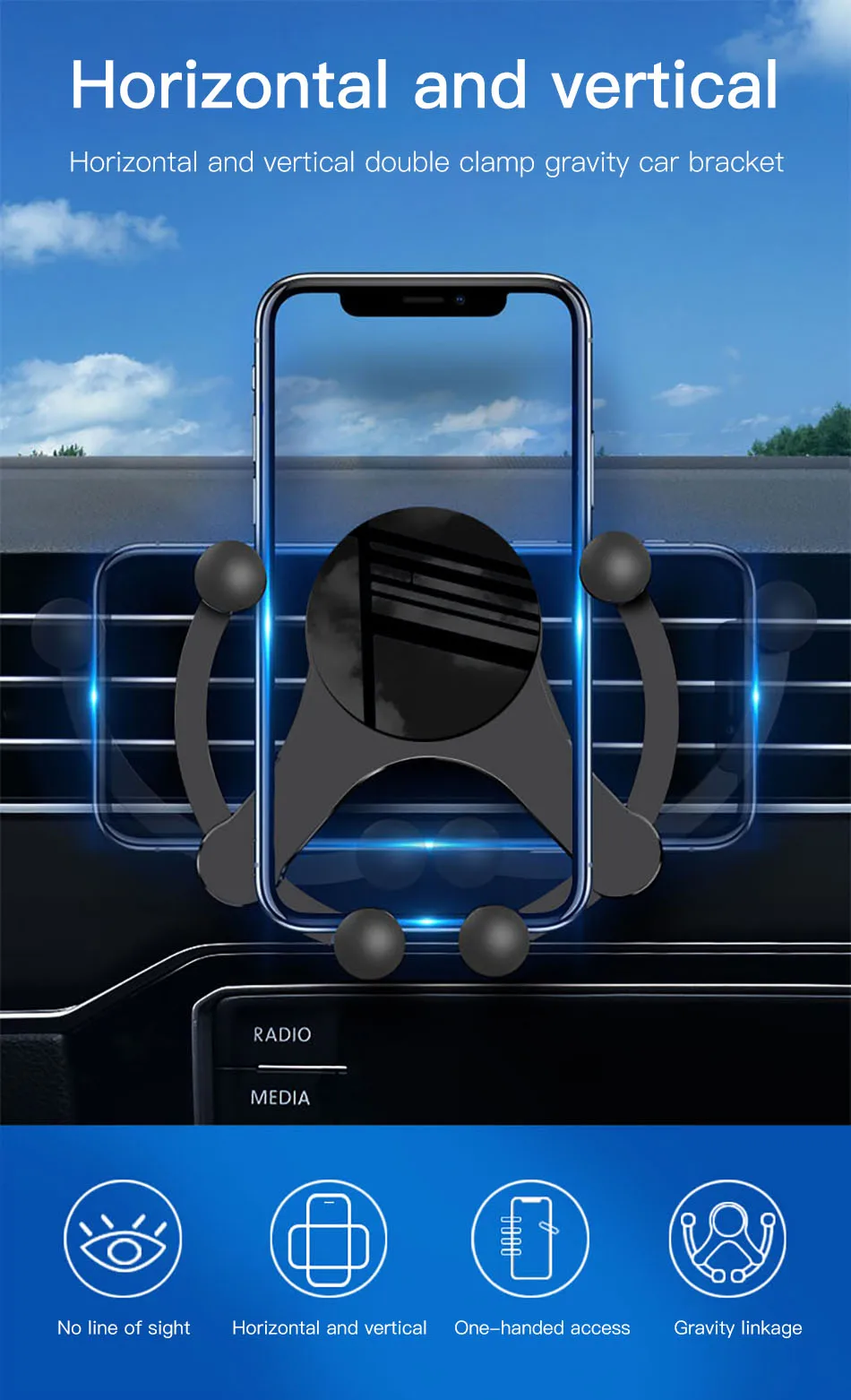 ACCEZZ автомобильное зарядное устройство держатель универсальный для iPhone 11 Pro Max huawei Xiaomi держатель на вентиляционное отверстие автомобиля Беспроводное зарядное устройство Подставка для телефона