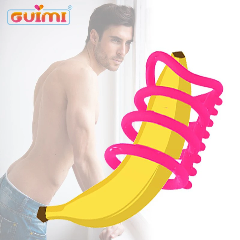 GUIMI четырехкратное кольцо для пениса Задержка эякуляции пенис резиновые кольца