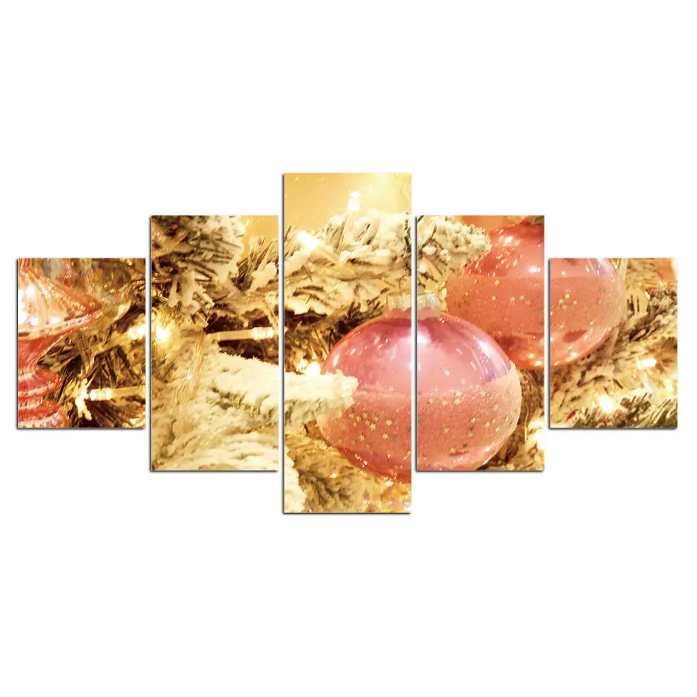 

Posters Chrismas Photo Canvas Wall Art Painting 5Pcs HD Prints Posters for Living Room Home Decor
