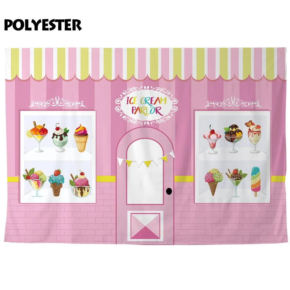 Allenjoy десертный домик Вечерние Декорации для мороженого салонная витрина флаги