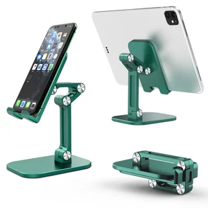 foldable desktop tablet mobible phone holder cradle stand for iphone ipad height angle adjustable free global shipping