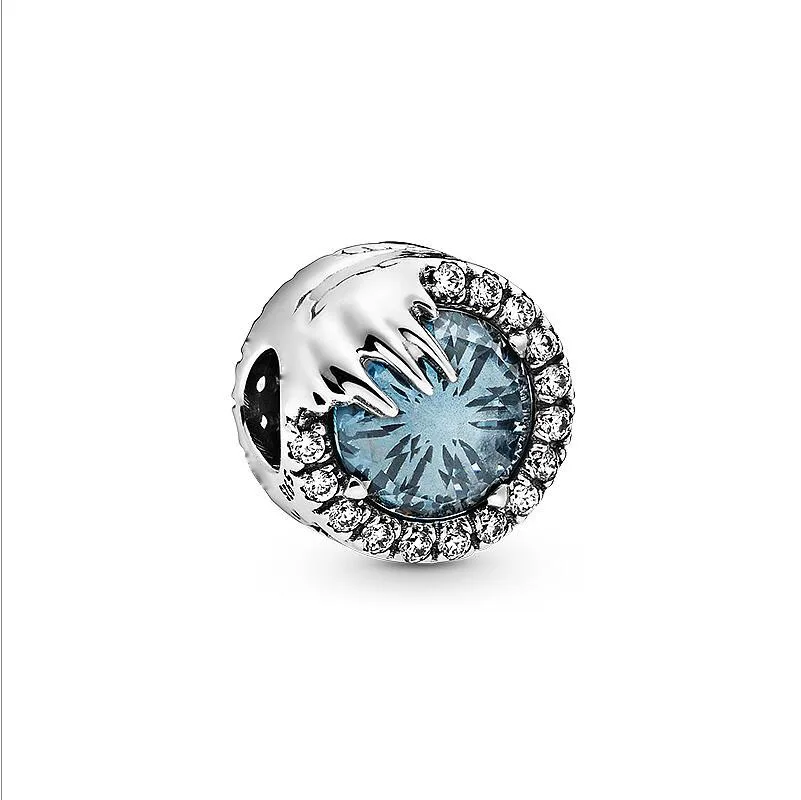 Frozen Winter Charm Настоящее 925 пробы Серебряный Бисер Очарование семья замороженная тема Эльза и Nokk талисманы Fit Pandora Браслеты и браслеты DIY ювелирные изделия - Цвет: Frozen Winter Charm
