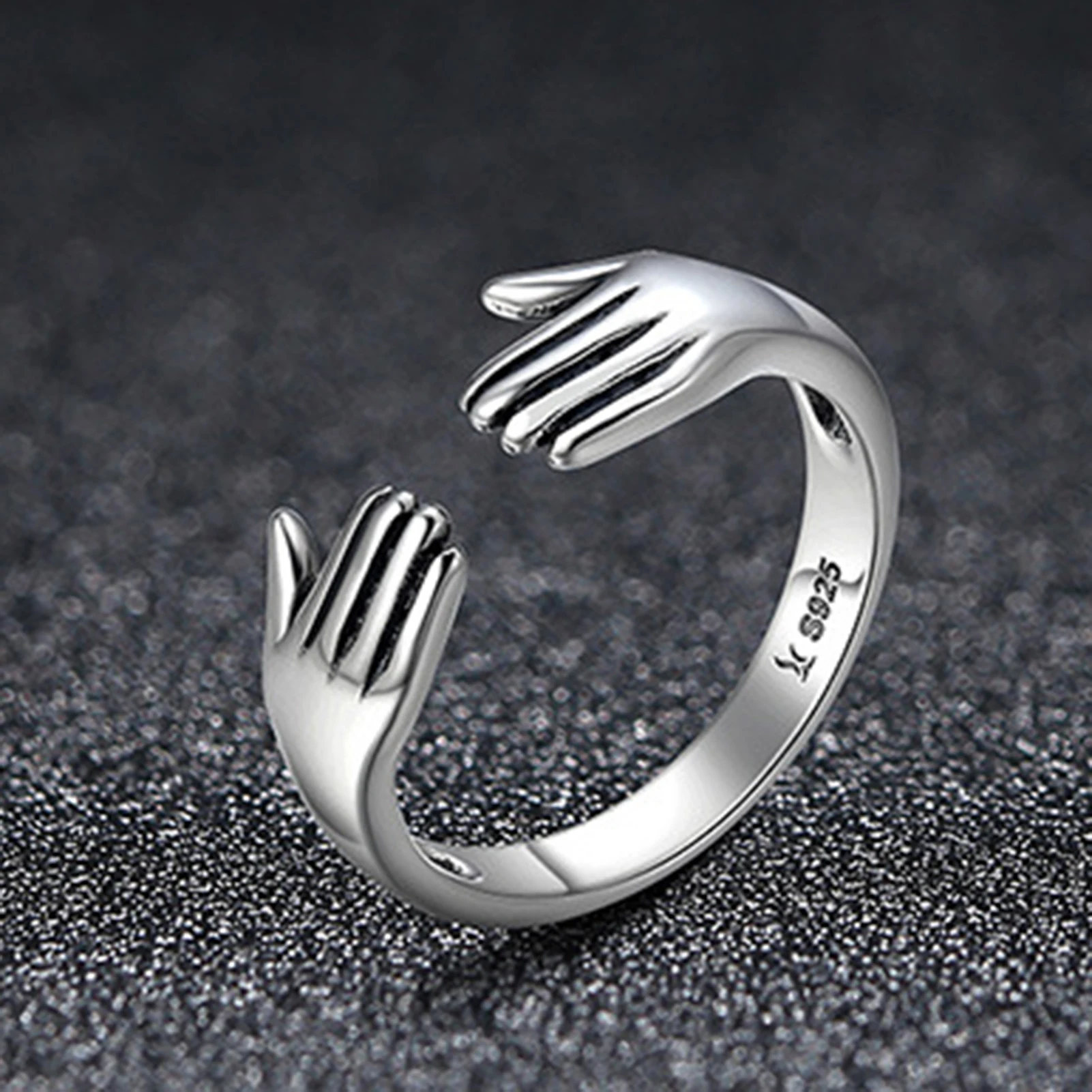Новые женские регулируемые Открытые Кольца из стерлингового серебра