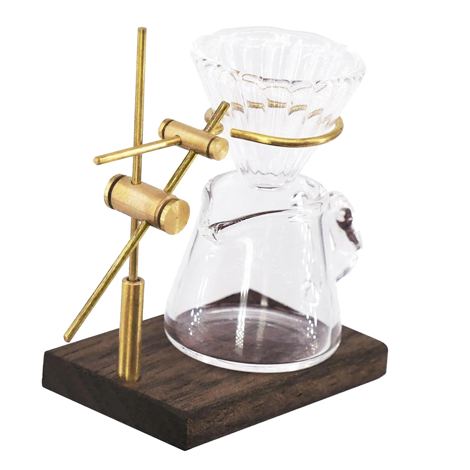 

1/12 Scale Dollhouse Miniature Pour Over Coffee Pot Dripper Set Pretend Play Mini Kitchen Coffee Maker for OB11 Doll Kichen Toy