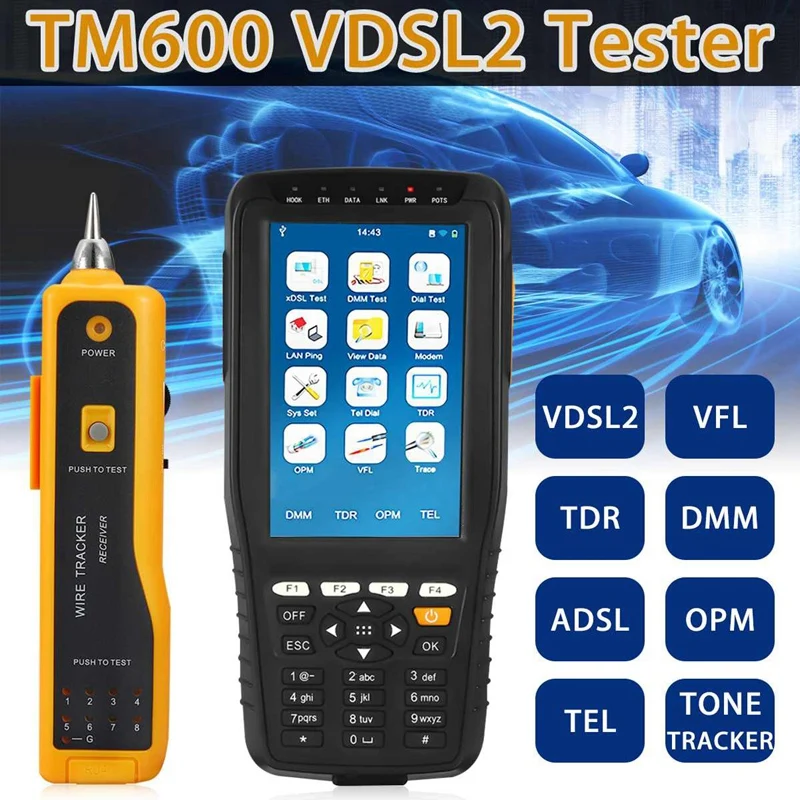Tm-600 Vdsl Vdsl2 прибор для тестирования Adsl Wan и Lan тестер линия Xdsl