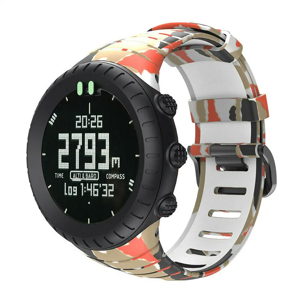 

For Suunto Core Watch Strap 24mm Replacement Waterproof Quick Fit Watchband Fashion Sport Silicone Watch Band Wristband Bracelet