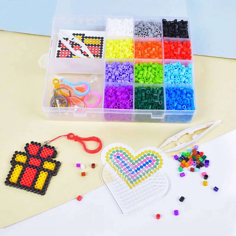 JINLETONG набор предохранителей для детей 4080 шт. 5 мм hama beads 12 цветов 2 мини пегборда с