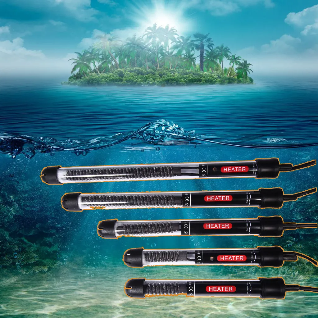 Садок для рыбы водному тепловому погружной 25W/50W/100W/200W/300W аксессуары аквариум EU