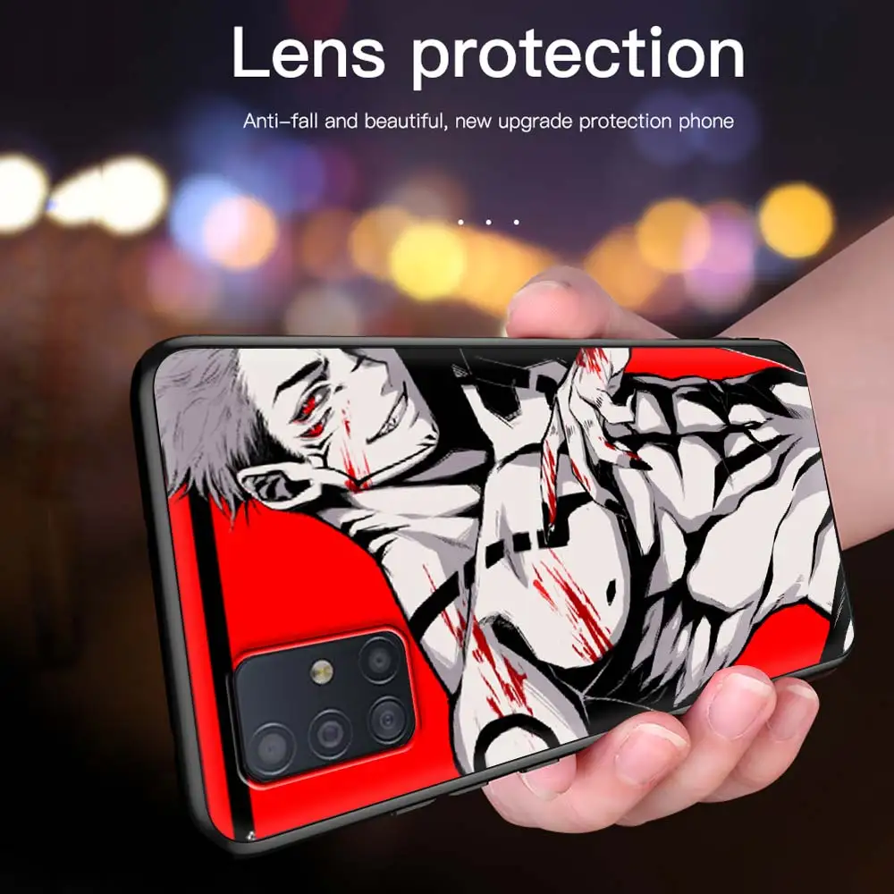 

Jujutsu Kaisen Anime Case For Samsung Galaxy A51 A71 A21s A31 M31 A12 A41 A11 A42 5G M51 M30s Casos Black Soft Phone Fundas