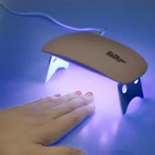 6 Вт белый фиолетовый, черный Мини УФ светодиодная лампа для сушки ногтей Портативный usb-кабелем гель лак для ногтей DIY ногтей УФ гель Инструмент