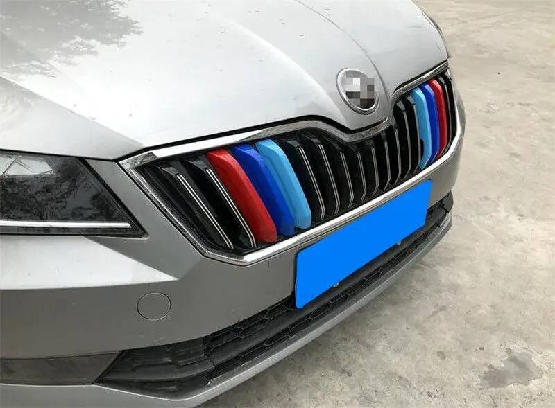 Авто решетка Планки для SKODA Superb, автомобильные аксессуары, 3 шт./компл., тюнинг автомобилей