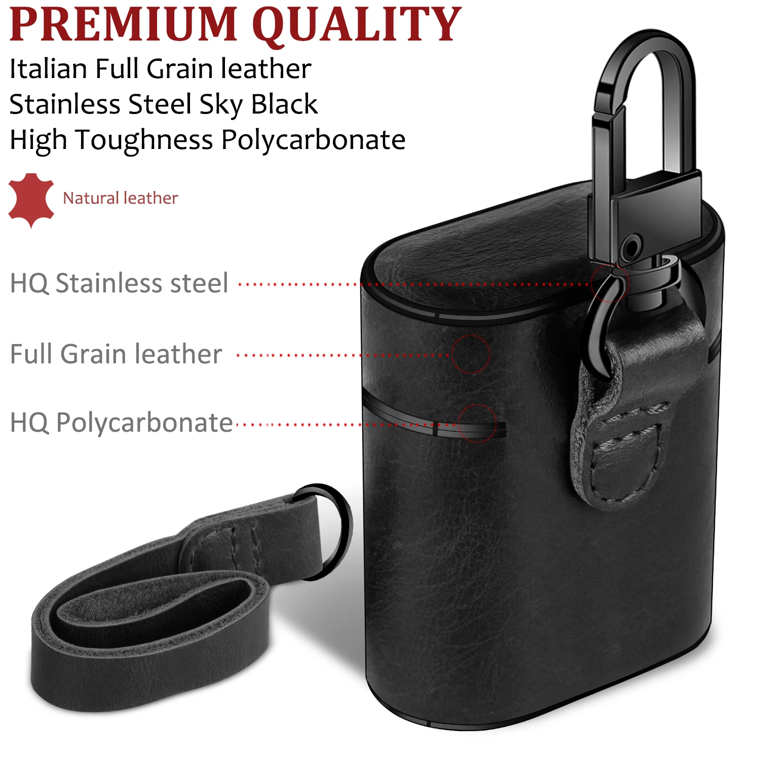 ForAirpodsProtectiveCaseWirelessBluetoothHeadsetBoxChargingBagLeatherCoverShell | Электроника