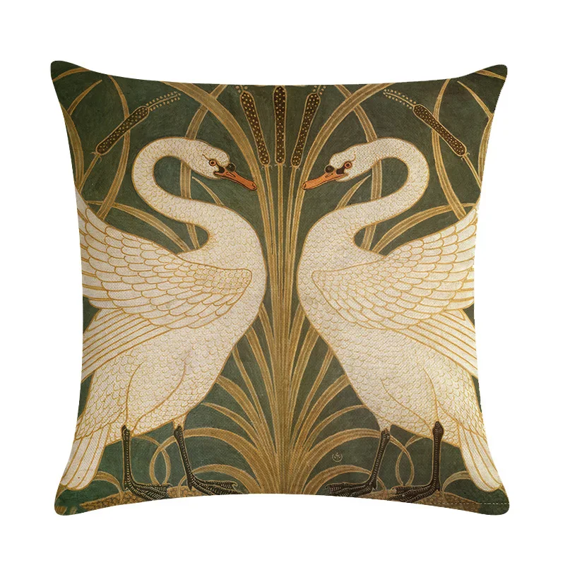 Наволочка домашняя Милая наволочка хлопковая льняная Подушка с изображением