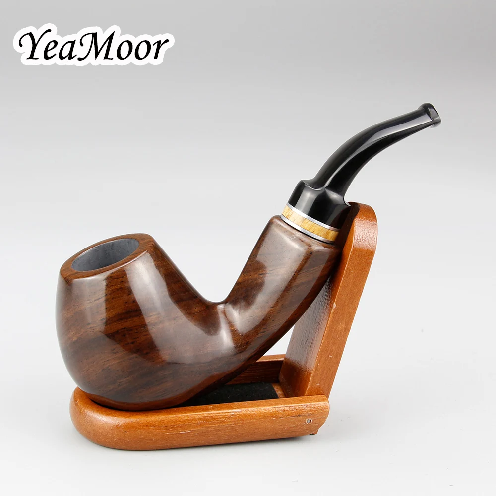 Новинка деревянная подставка с открытым замком 9 мм фильтр табачная трубка