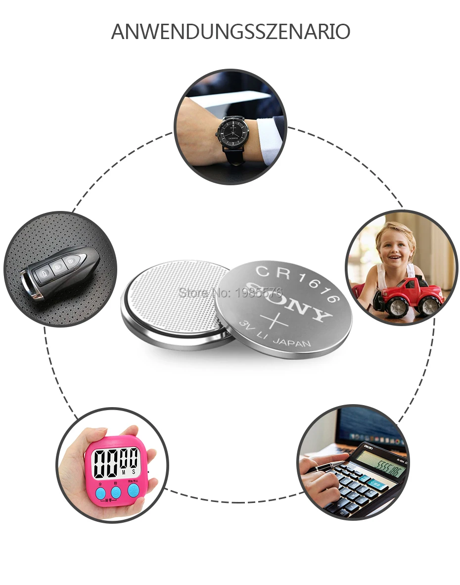 

4pcs For Sony CR1220 Button Batteries DL1220 BR1220 LM1220 Cell Coin Lithium Battery 3V CR 1220 For Watch Electronic Toy Remote