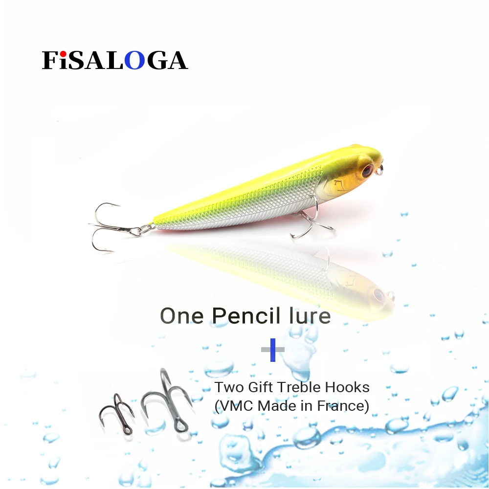 Погружная приманка для рыбалки Карандаш 16 г 105 мм Воблер Topwater Swimbait длинное литье