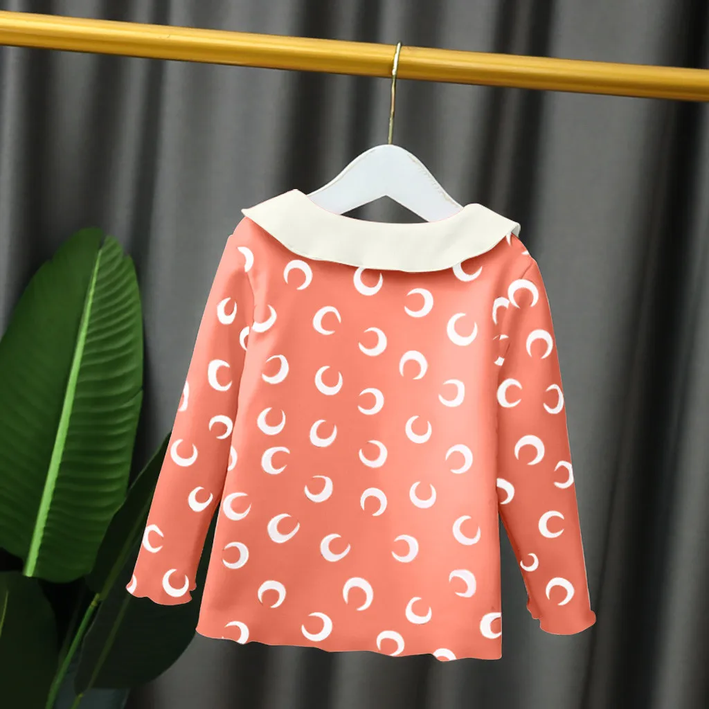 Зимний свитер для девочек одежда нижняя рубашка теплый с лацканами милая