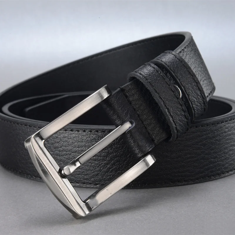 MINGLILONG 2019 трендовые аксессуары черные ремни с серебряной пряжкой мужские класса