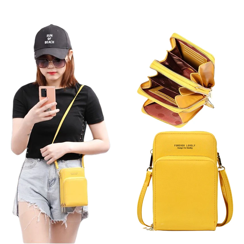 

3 кармана 2020 новые мини женские сумки-мессенджеры женские сумки-бумажники высококачественные женские сумки с карманом для телефона модные ...