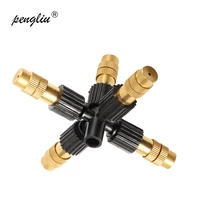 5 way copper atomizing nozzle garden greenhouse cooling system for 47mm 811mm or 12 hose garden irrigation agricultural