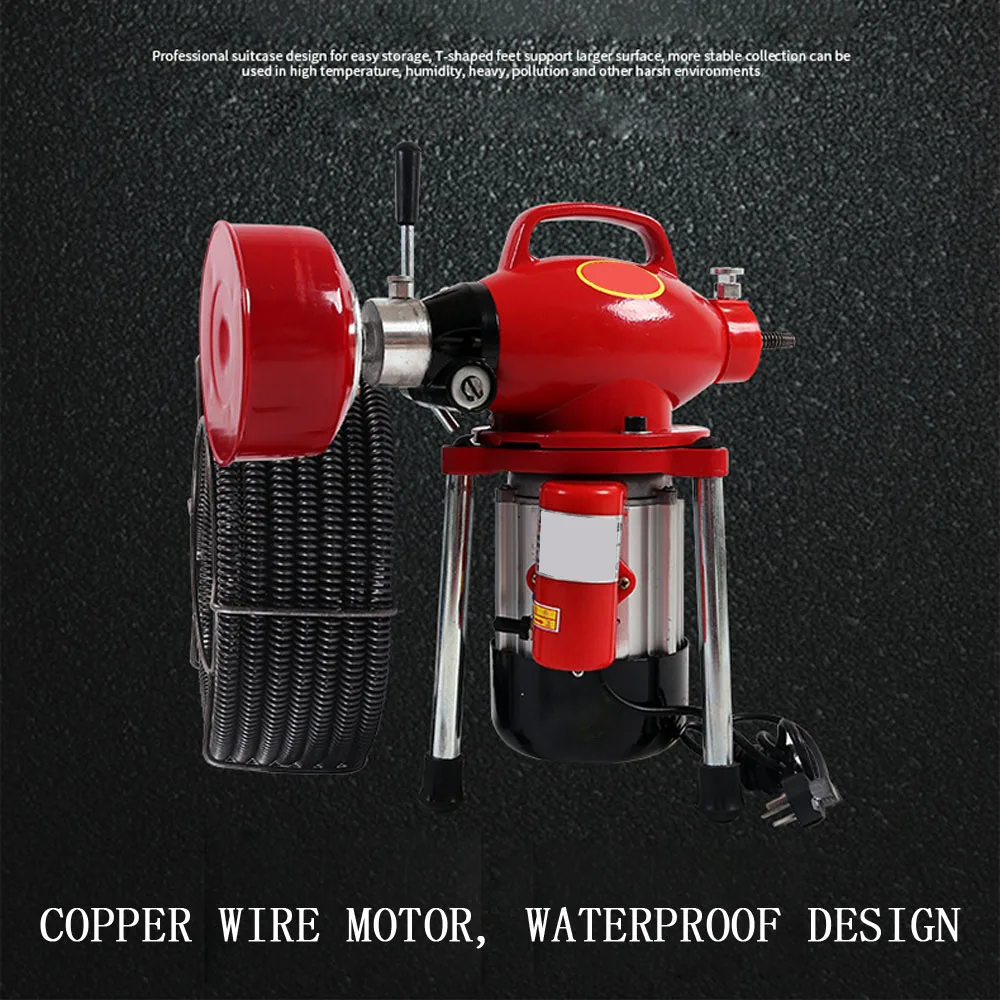 Дренажный водопроводчик инструмент дноуглубительная машина для труб Бытовая