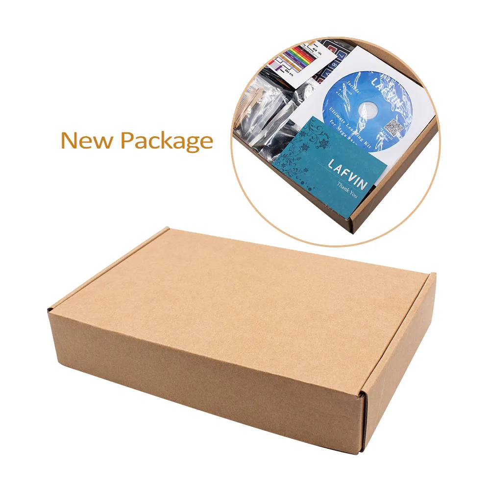 paper box LAFVIN UNO R3 проект полной Starter Kit с учебник для Arduino - Цвет: paper box