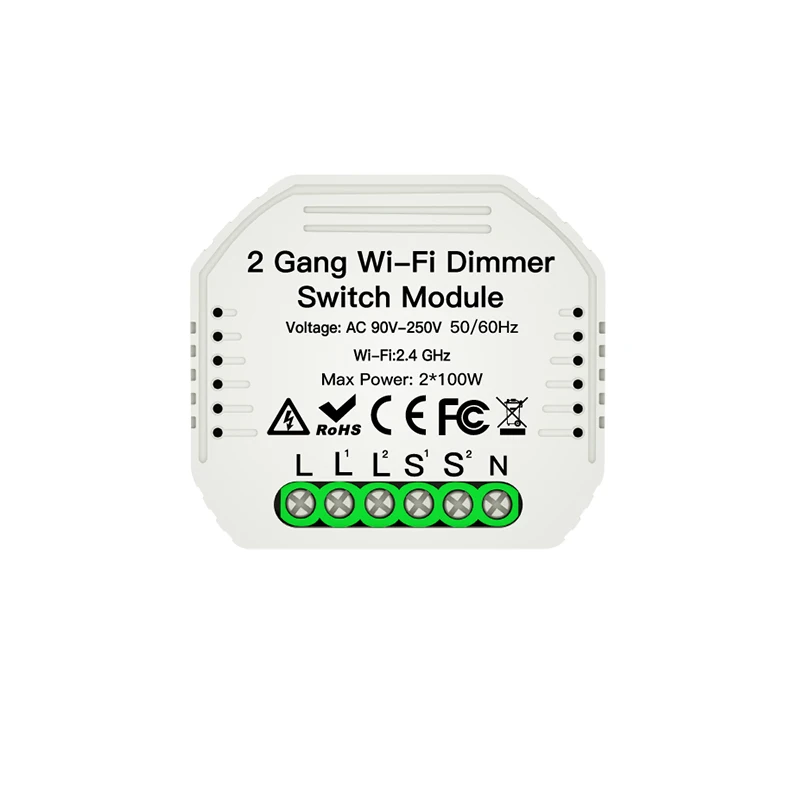 2 банды Way Wifi умный светильник Diy выключатель модуль жизнь Tuya приложение
