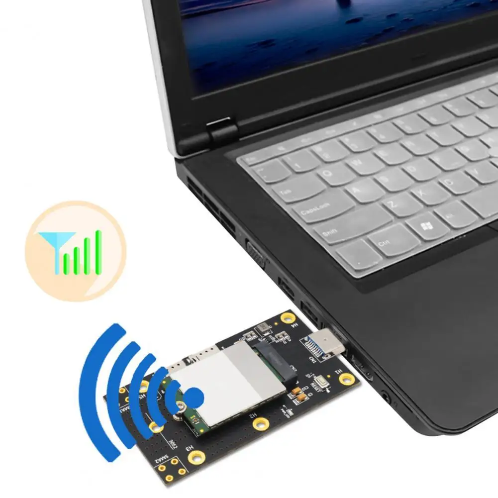

Converter Card Quick Transmission Stable Output Plug Play NGFF M.2 B-KEY to USB 3.0 Compact Extension Adapter Card for Laptop