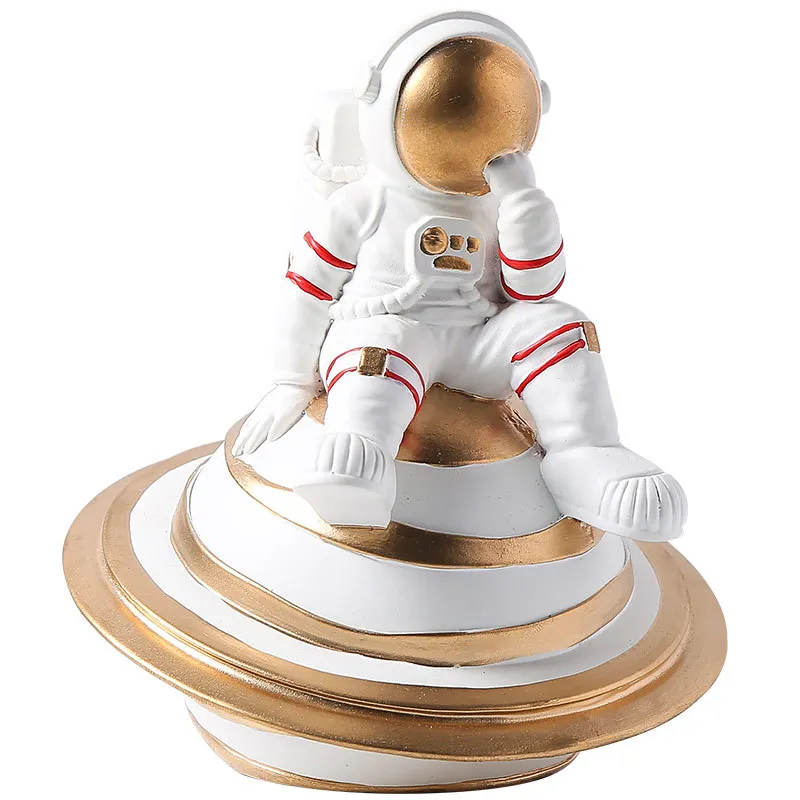 

modern creative light luxury astronaut decoration Internet cafe cabinet personality decoration boys bedroom table decoration