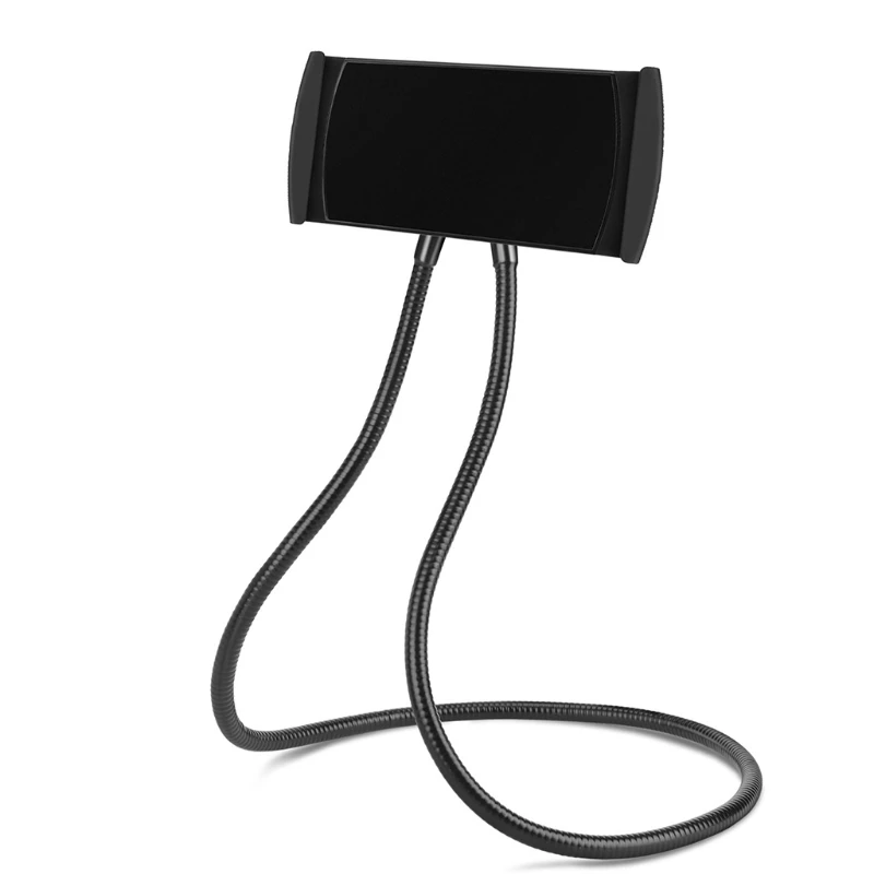 

P8DC Mini Flexible Portable Phone Stand Stable Holders Flexible Long Gooseneck Arm Great Gift for Family Friends or Lover