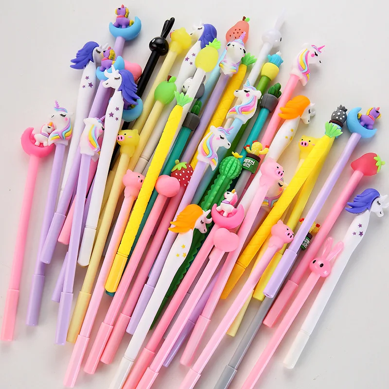 Гелевая ручка милые школьные принадлежности гелевые ручки с сумкой и офисные