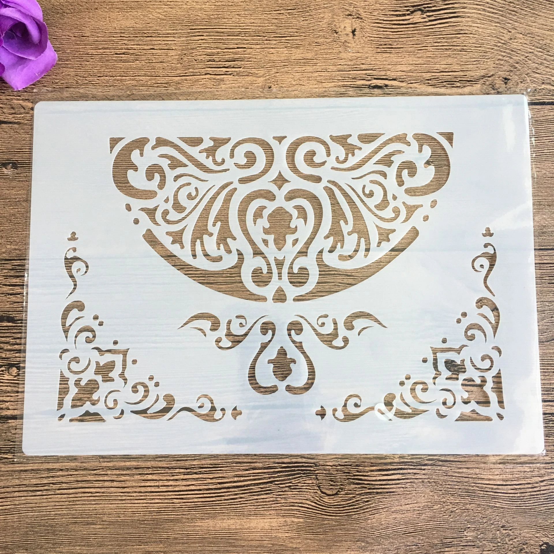 

Mandala Floral A4 Decorative Stencils 29cm DIY Wall Painting Scrapbook Coloring Embossing Albumfor painting and decor