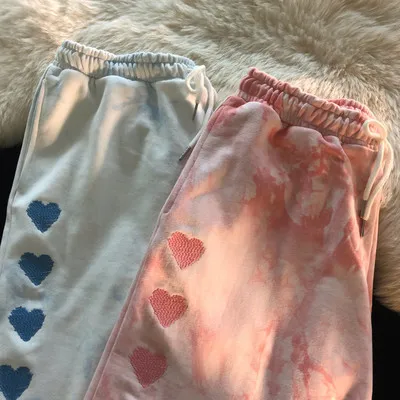 

Лето 2021, новые шорты, прямые свободные спортивные Капри с вышивкой love