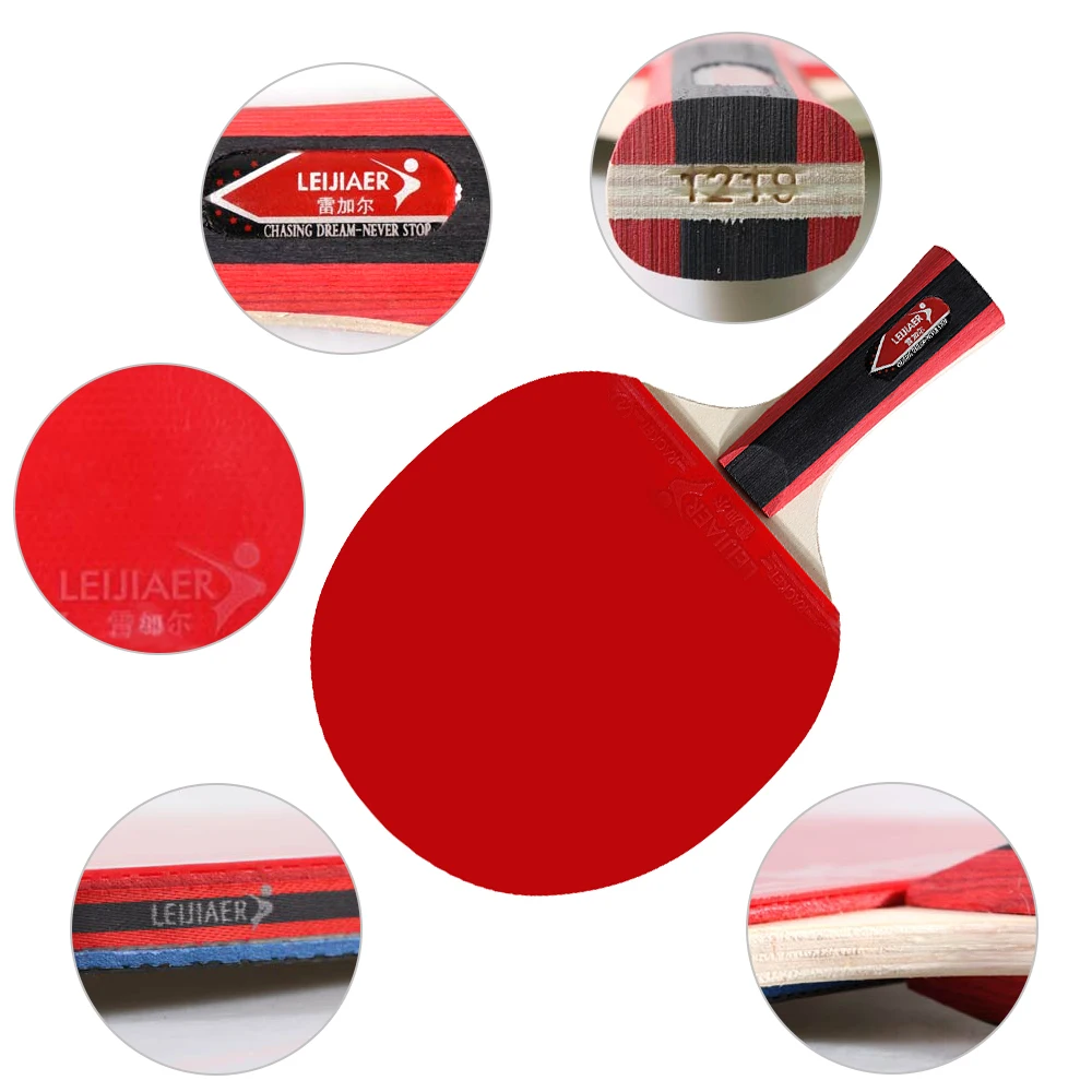 2 шт. ракетки для настольного тенниса 3 мяча пинг понга с футляром резиновая