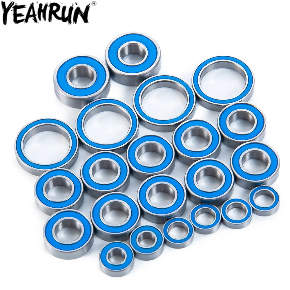 YEAHRUN-Kit de rodamiento de bolas para coche, piezas de rodamiento de 22 piezas para 1/8 Arrma 6S, Kraton 6s, Typhon 6s, Senton 6s y Outcast 6s BLX RC Crawler-0