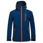 Куртка мужская флисовая, водонепроницаемая, с капюшоном