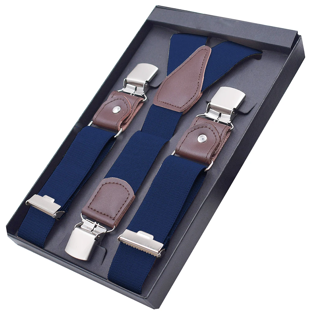 Подтяжки MENDENG мужские с Y-образной спинкой эластичные регулируемые однотонные