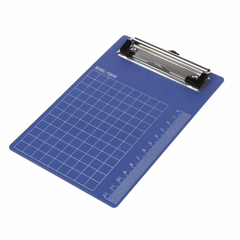 

2Pcs Pad Clip Holder Folder Plastic Clipboard Blue Purple for Paper - A6 & A5