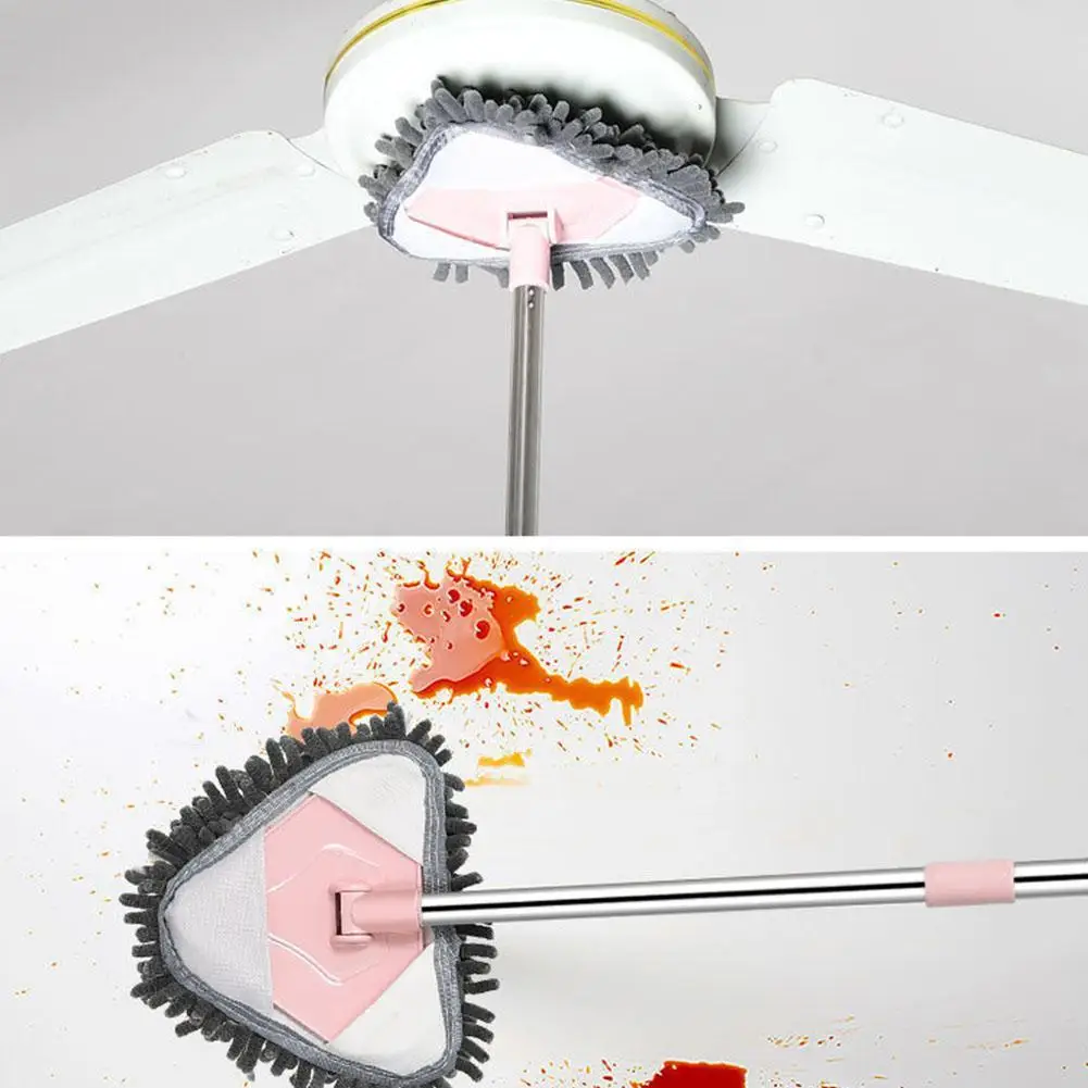 

Portable Lazy Mop Wipes Glass Dust Cleaning Brush Washing Ceiling Floor Rag Magic Flat Windows Practical Home Kitchen Household