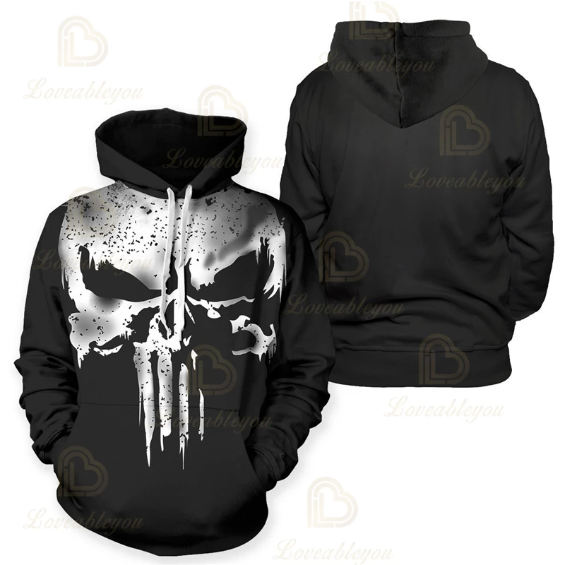 Новые толстовки свитшоты пальто костюм легиона одежда Каратель 3D принты