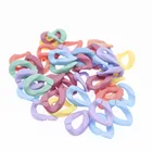 CHONGAI 50 шт. акриловый ластик эффект цветные звенья цепи DIY очаровательные аксессуары для сумок украшение Ювелирные изделия очки цепь 24 м