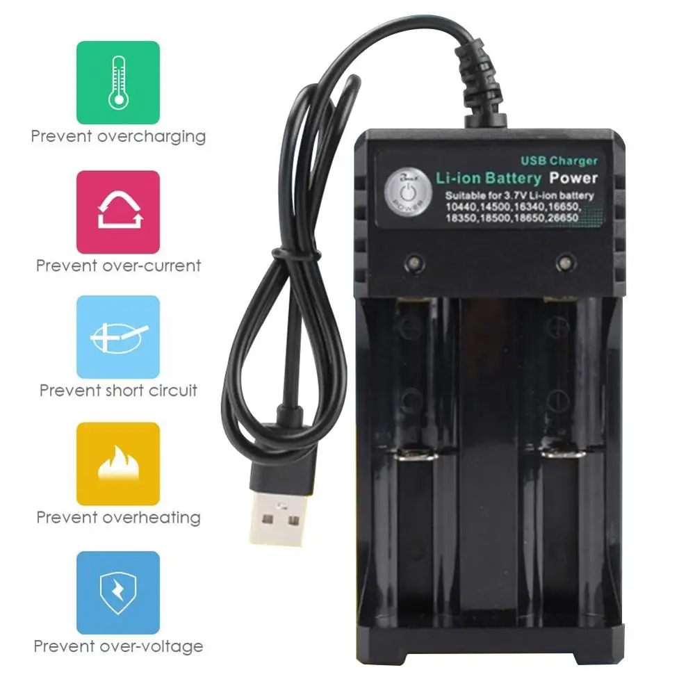 Зарядное устройство 3 7 в 18650 зарядное для литий-ионных аккумуляторов USB
