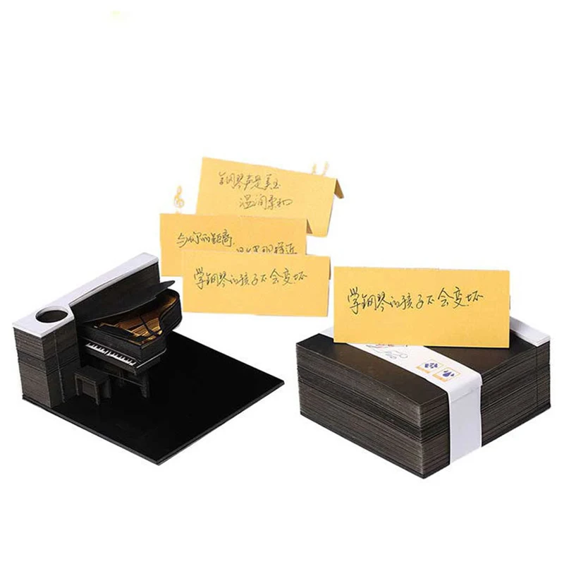 3D фортепиано Post It Sticky Notes Index Tabs японские блокноты для заметок Notas Adhesivas закладки-наклейки офисные украшения карты для слов