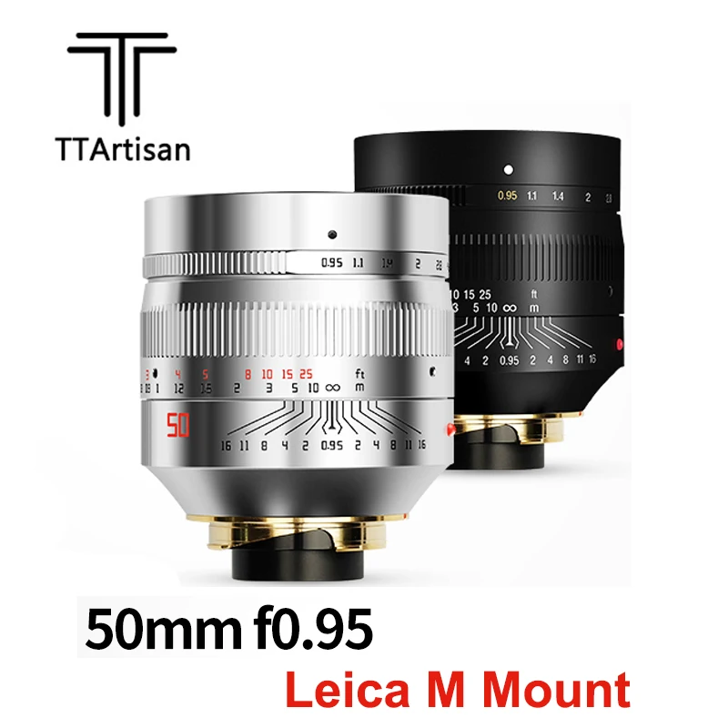 TTartisan 50 мм F0.95 объектив с большой диафрагмой для Leica M Mount M9 M10 камера F/0 95