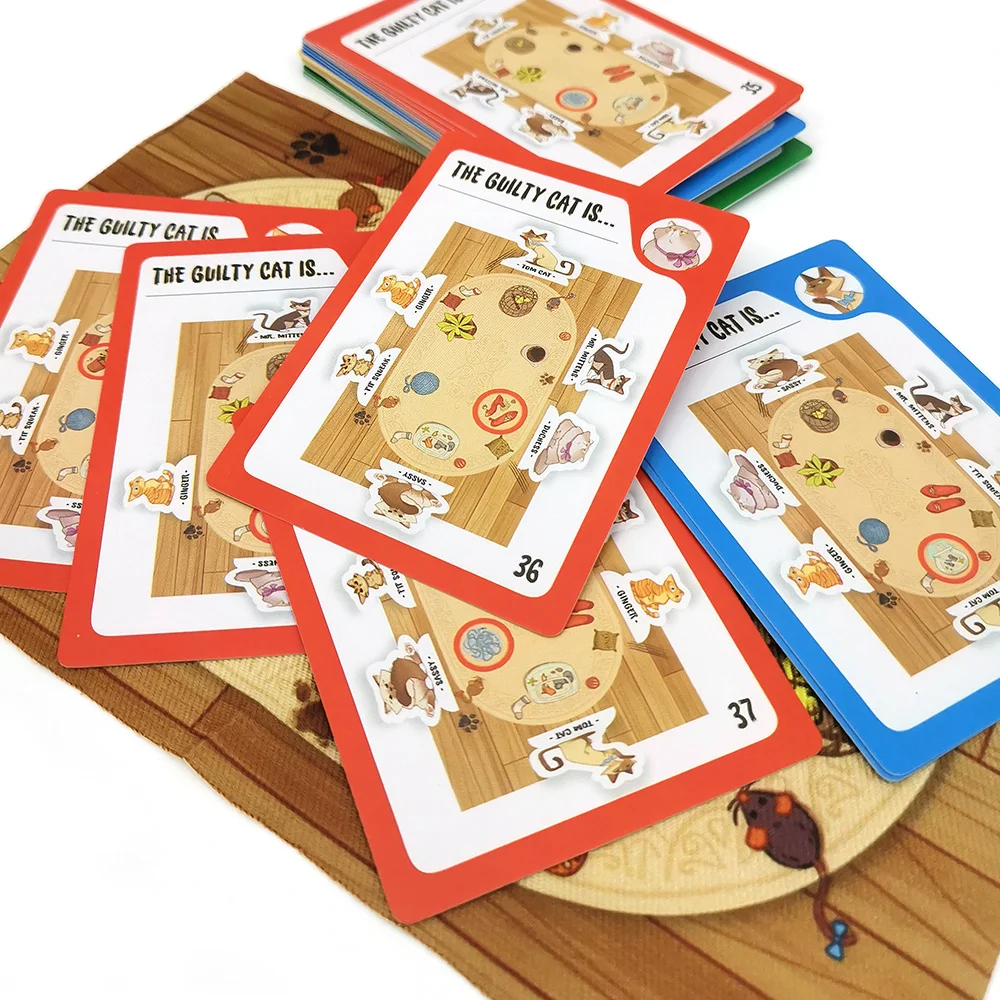 Cat Crimes dog crimes Brain board Game for Boys and Girls kids family party blame logic Fun card game Smart playing cards | Спорт и