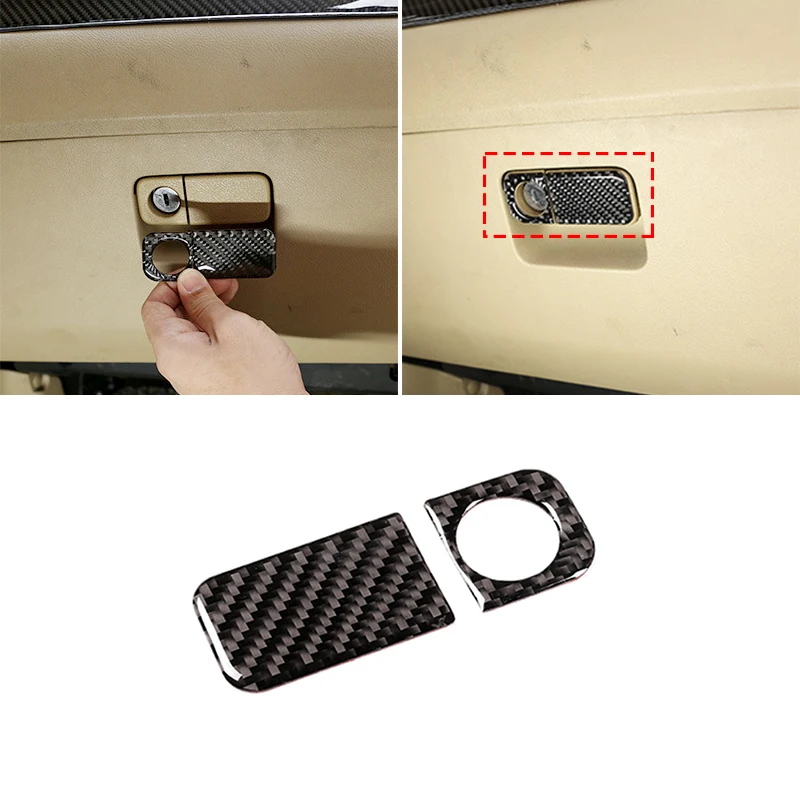 

For Honda CRV 2007 2008 2009 2010 2011 Car Carbon Fiber Passenger Side Glove Box Storage Box Frame Cover Protective Trim
