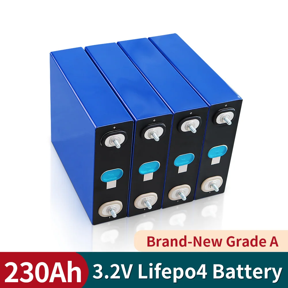 

4 шт 3,2 V Новый 230Ah батарейный блок LiFePO4 фосфат для 4S 12V 24V для автомобилей и мотоциклов, аккумуляторные батареи для двигателя модификация RV ЕС и...