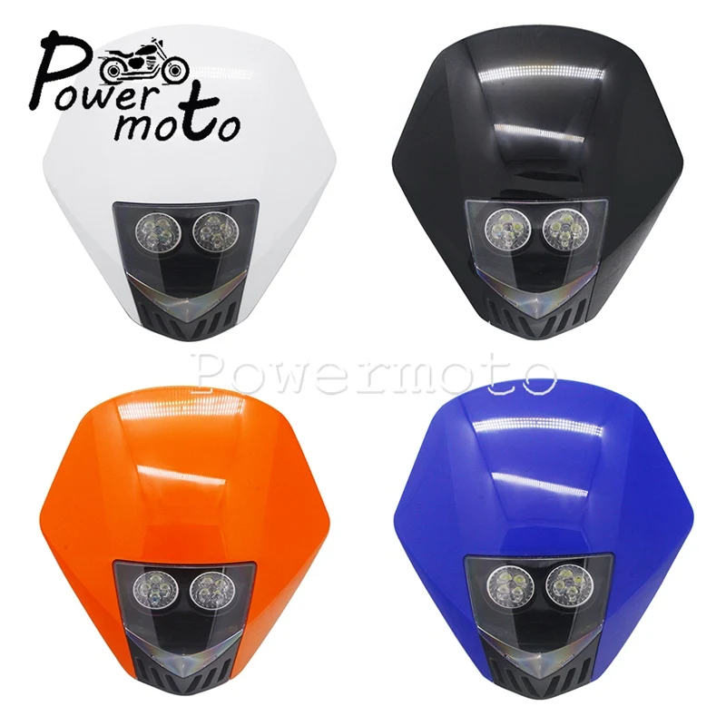 Светодиодная маска для мотокросса внедорожников EXC XCW XCF 125 250 450 Yamaha TE FE TC WR Dual Sport| |